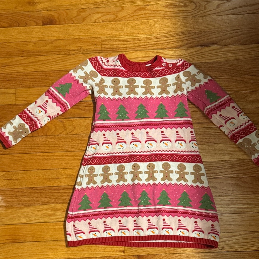 Gymboree Pink and Red Holiday Christmas Dress Gymboree 7